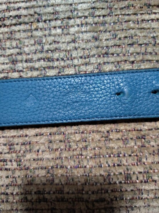 100% AUTHENTIC MCM Embossed Leather Monogram Reversible Belt - 35.5 ” Last Hole main image 4